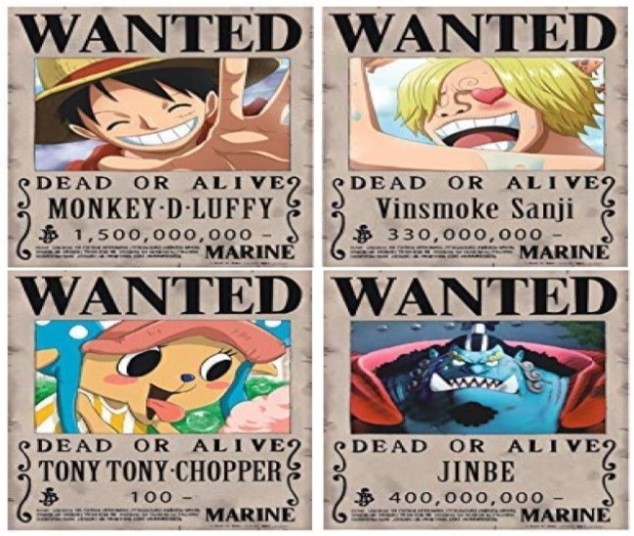 One Piece Wanted Posters | TheStrangeGifts | The Best Gifts and Products